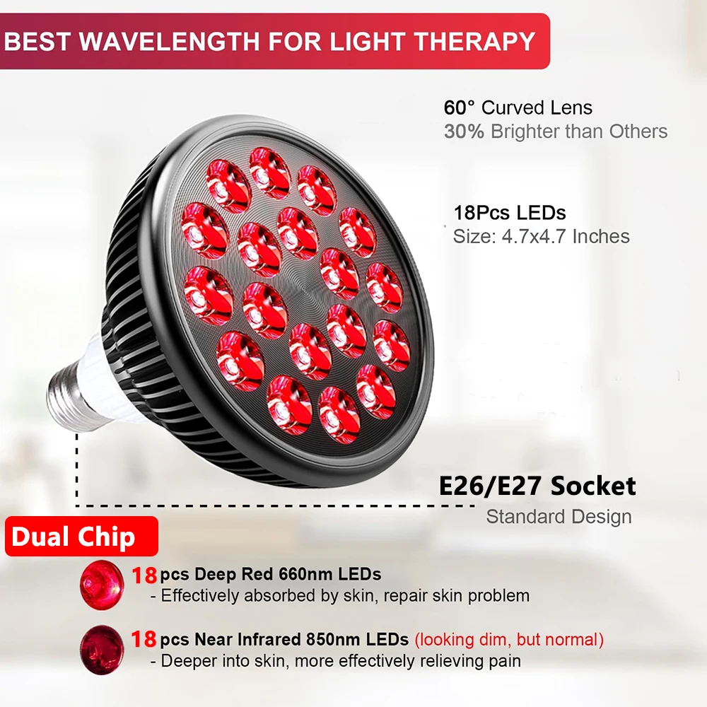 54W 660nm&850nm LED Red and In - Galvanic Skin Sensor 评论和价格