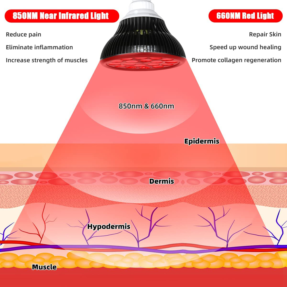 54W 660nm&850nm LED Red and In - Galvanic Skin Sensor 评论和价格
