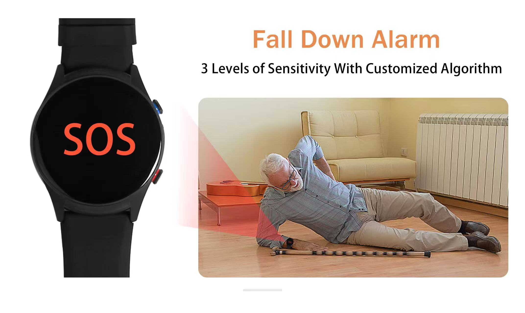 4G Elderly care smart watch Fa - Fall Detection Watch 评论和价格