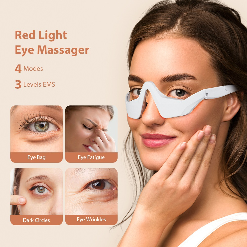 Eye Massager Under Eye Red Lig - Light Therapy Glasses 评论和价格