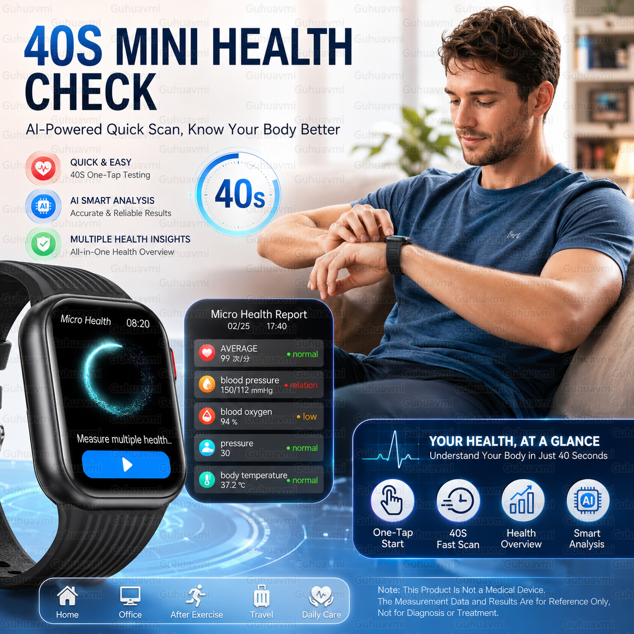 Air Pump Smartwatch Accurate B - Fall Detection Watch 评论和价格